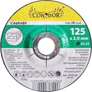 Řezný kotouč Korundový kotouč na betonu Instal-Mazo 125 x 2.0 x 22.2 mm