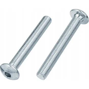 Šroub Šroub s vnitřním šestihranem, kulová hlava M6x16, třída 10.9, pozink, 25 kusů
