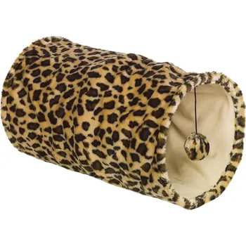 Hračka pro kočku Nobby LEOPARD tunel pro kočky leopardí vzor 25x50cm