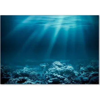 Obraz Skleněný panel 70 x 100 x 4 mm tvrzené sklo broušené modrý