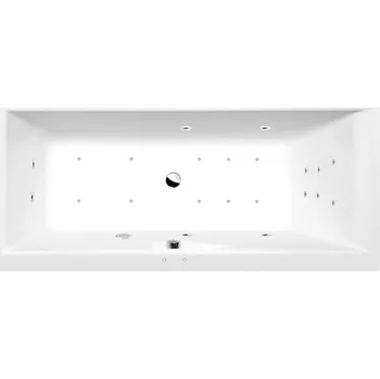 Polysan CLEO hydromasážní vana, 150x75x48cm, Attraction Hydro-Air, chrom, 27611.4010