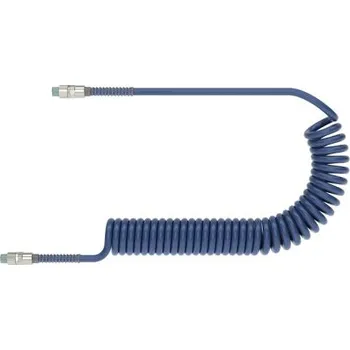 Příslušenství ke kompresoru PU HADICE KR19B - 13/19mm - 6 m, bez koncovek, kroucená k pneu. nářadí,10 Bar, modrá