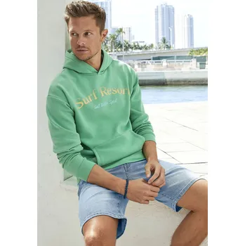 Pánská mikina Beachtime Pánská mikina - ÚPLNÝ DOPRODEJ Barva: Zelená, Velikost: XXL
