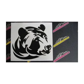 Samolepící dekorace SAMOLEPKA Medvěd 007 pravá hlava (10 - červená) NA AUTO, NÁLEPKA, FÓLIE, POLEP, TUNING, VLASTNÍ TEXT, TISK, AUTOSAMOLEPKY.cz, POLEPY, OBRÁZEK, LOGO, SAMOLEPKY