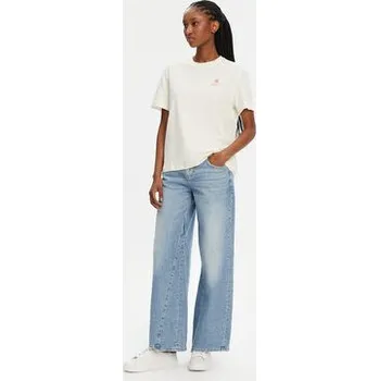 Mustang T-Shirt Floris 1016141 Écru Relaxed Fit S