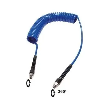 Zahradní hadice PU 98°ShA HADICE KR15 - 8 BAR 2x AG 3/8" - otočné konc. had. 6 m - 9,5/15 mm (-20/+75°C)