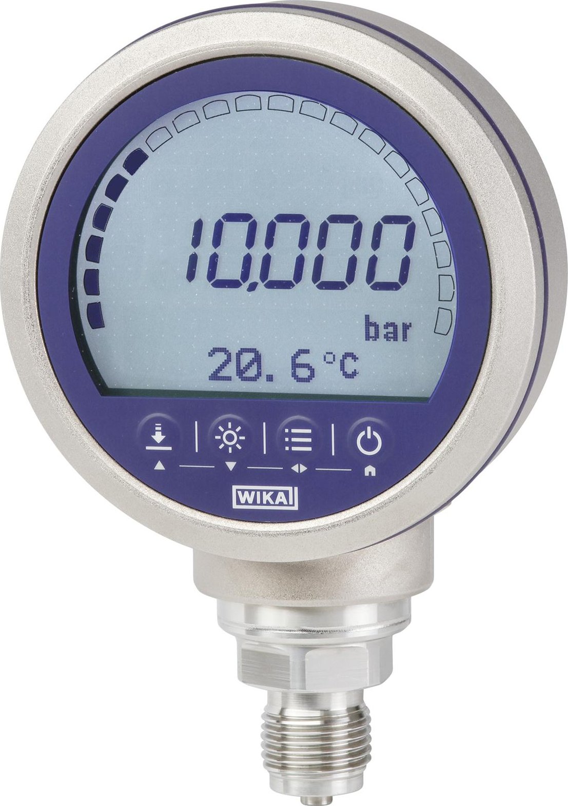 WIKA - Ursula Wiegand Ges.m.b.H. Digitální manometr CPG1500 0,025% 0/25bar, G1/2", Bluetooth + USB, bez vnitřní paměti