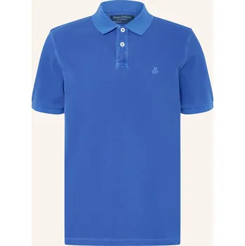Pánská košile Marc O'polo Pánská Polokošile Z Piké Regular Fit, modrá, L