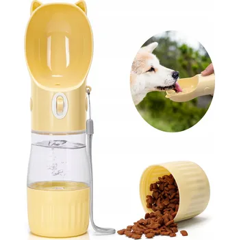 Miska pro psa Napáječka z plastu Nobleza žlutá 0,25 l