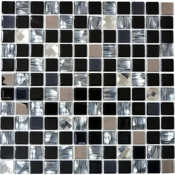 Obklad Mozaika WzorcowniaStudio 30 x 30 cm černá