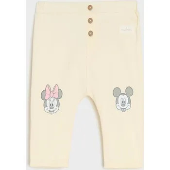 Pánská móda Sinsay - Kalhoty Mickey Mouse - krémová - 052DG-01X - 052DG-01X-56