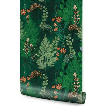 Fototapeta Tapeta kapradí les rostliny listy květiny do chodby