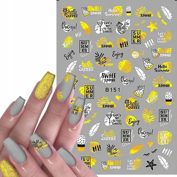 samolepka Samolepky na nehty – Vzory LÉTO PRÁZDNINY