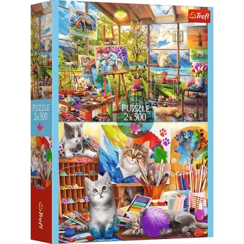 Puzzle TREFL Umění malování 2x500 dílků