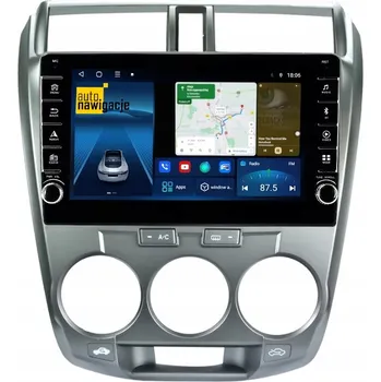 GPS navigace GPS NAVIGACE RÁDIO HONDA CITY V 2008-2013 ANDROID CARPLAY 8/128 GB
