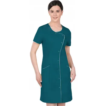 Dámské šaty 46 KOSMETICKÝ ZÁSTĚRA DÁMSKÁ ŠATY NA ZAPÍNÁNÍ 342