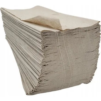 Papírový ručník Papírové ručníky ZZ šedé ručníky na jedno použití skládané recyklované papír 1 balení