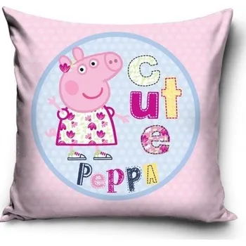Povlak na dekorativní polštářek Povlak na polštář Javoli Pepina Pig 40 x 40 cm růžový