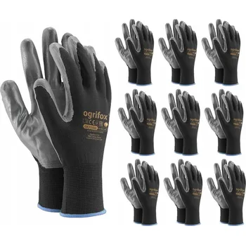 Pracovní rukavice Rukavice Ogrifox PRACOVNÍ RUKAVICE NITRILOVÉ VELIKOST 10- XL - 10 PÁRŮ velikost 10 - XL 10 párů