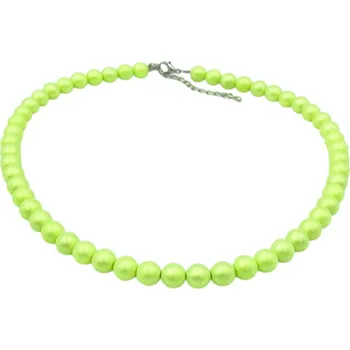 Náhrdelník Náhrdelník skleněné perle - sunny lime