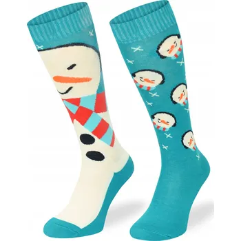 Bavlněné jezdecké podkolenky - Sněhulák