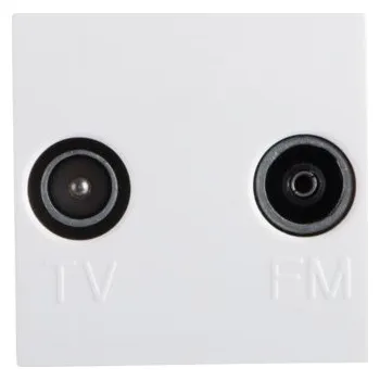 Elektrická zásuvka Anténní zásuvka nástěnná Kanlux bílá