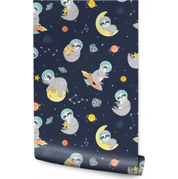 Tapeta Tapeta pro děti - Kosmičtí lenochodi /255252890