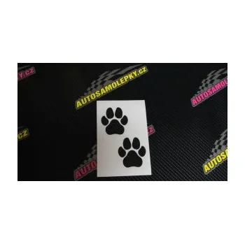 samolepka Tlapky 008 (21 - světle oranžová) SAMOLEPKA NA AUTO, NÁLEPKA, FÓLIE, POLEP, TUNING, VLASTNÍ TEXT, TISK, AUTOSAMOLEPKY.cz, POLEPY, OBRÁZEK, LOGO, 3D STICKERS