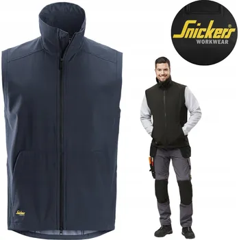 Větruodolná softshellová vesta Snickers Snickers tmavě modrá vel XXL