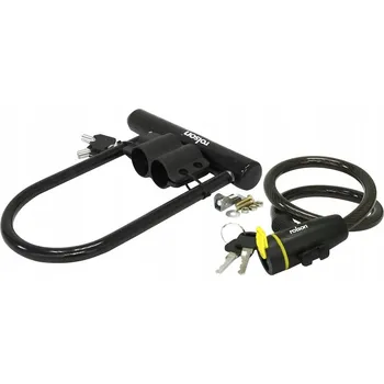Zámek na kolo Rolson Zámek na kolo U-lock + lanko na klíč