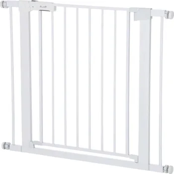 Dětská zábrana PawHut D06-043V01 75-96 x 76 cm bílá