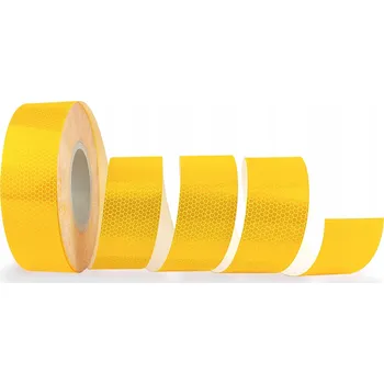 Reflexní samolepicí páska ORALITE medová plástev - žlutá - 5 cm - 1 m.