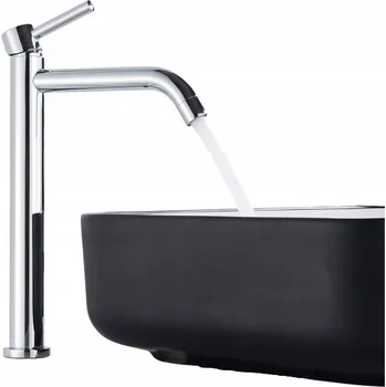 Vodovodní baterie Stojánková umyvadlová baterie Ari Slim Tube stříbrná