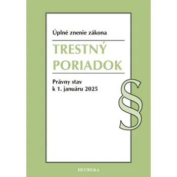 Trestný poriadok 1 2025 1 vydanie