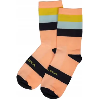 Pánské ponožky Ponožky cyklistické ponožky Endura Band, které jsou neonové peach L-XL