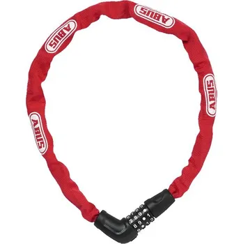 Zámek na kolo Abus Zámek řetězový na kód Abus 5805C/75 Steel-O-Chain - Red-červený