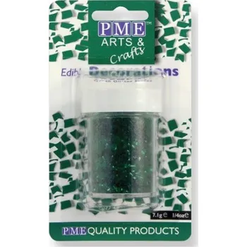 Jedlá dekorace na dort Zelený třpyt GF143