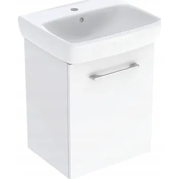 Koupelnový nábytek GEBERIT Selnova Square Skříňka s umyvadlem, kompaktní 50x42x64,9 cm, bílá