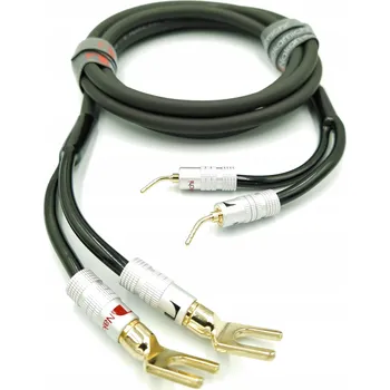 Audio kabel NAKAMICHI Reproduktorový kabel OFC 2x2,5mm s kolíky, 8m