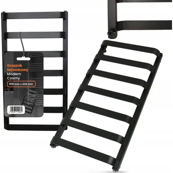 Radiátor Koupelnový radiátor vodní TRCR 526 W 540 x 970 mm černý