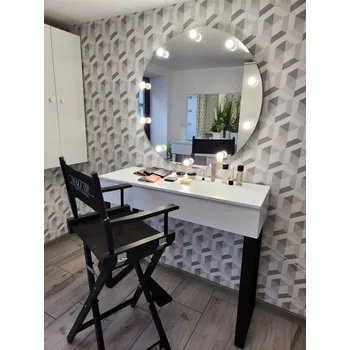 Toaletní stolek Toaletní stolek ami 100 KULATÉ černé nohy