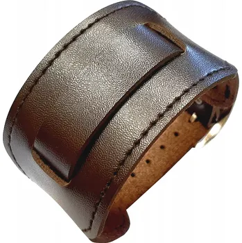 Náramek Široký kožený náramek, kůže, řemínek na hodinky