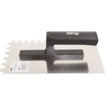 Zednické hladítko Hladítko nerezové Magg NH0405 - 270x130mm, zub 10mm, plastová rukojeť, 0.25kg