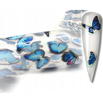 FÓLIE na nehty 100cm x 4cm - HOLO MOTÝLI