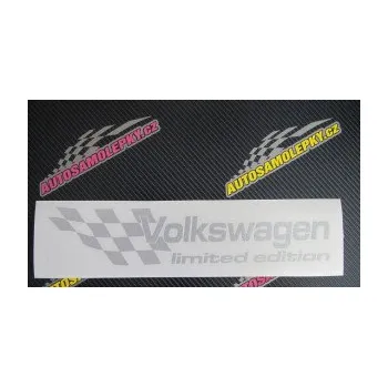 Polep vozidla SAMOLEPKA Volkswagen limited edition levá (10 - červená) NA AUTO, NÁLEPKA, FÓLIE, POLEP, TUNING, VLASTNÍ TEXT, TISK, AUTOSAMOLEPKY.cz, POLEPY, OBRÁZEK, LOGO, SAMOLEPKY