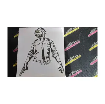 Samolepící dekorace Player Unknown s Battlegrounds PUBG 2 (12 - zelená) SAMOLEPKA NA AUTO, NÁLEPKA, FÓLIE, POLEP, TUNING, VLASTNÍ TEXT, TISK, AUTOSAMOLEPKY.cz, POLEPY, OBRÁZEK, LOGO, 3D STICKERS