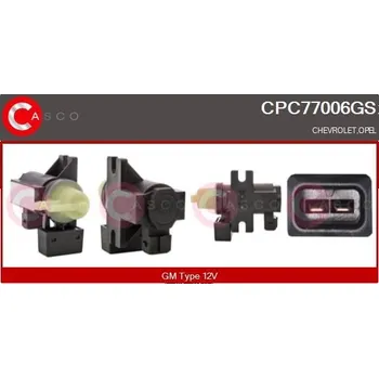 Ventil motoru Měnič tlaku, výfukový systém CASCO CPC77006GS
