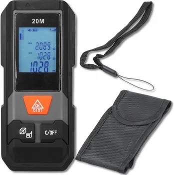 Měřící laser Dálkoměr, měřič vzdálenosti, laserový metr, 20 m, Mufic. LXMKR-C01