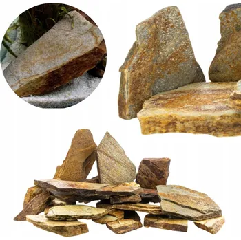 Dekorace do akvária Kámen do akvária Břidlice Silver Rust 1 kg