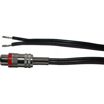 Audio kabel Reproduktorový kabel RCA / 0, průřez vodiče 2x0,75mm, měděný (Cu), černý, 7m